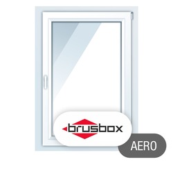 Окна ПВХ Brusbox Aero, одностворчатые 900*1400